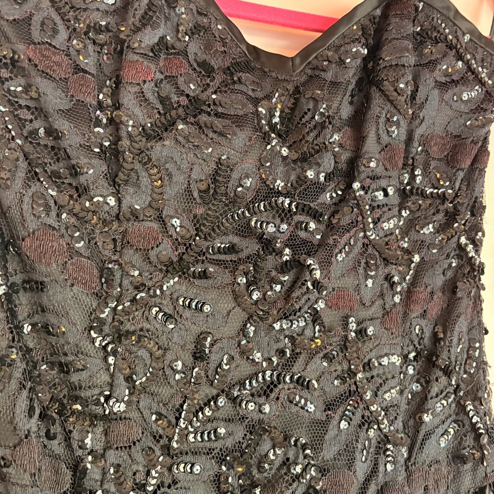Jessica McClintock Vintage Black Strapless Gown - Picture 4 of 13